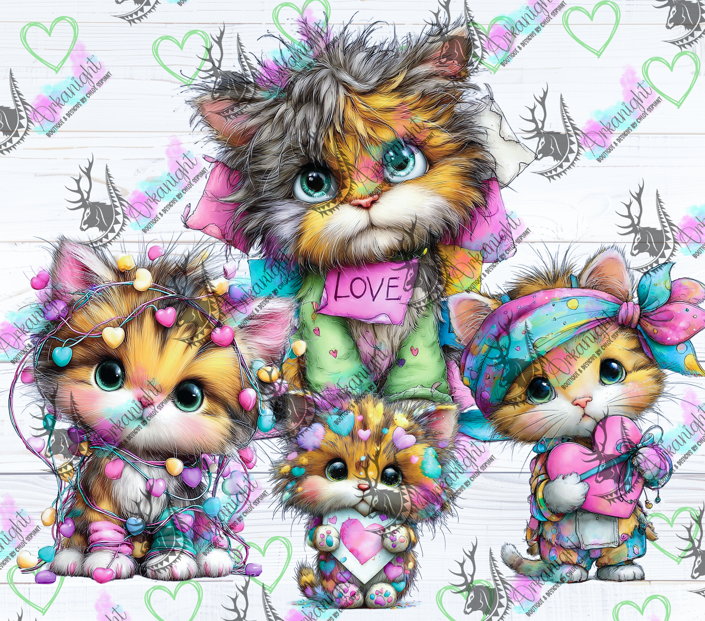 Numérique - Collection Saint-Valentin Vintage 2026 - Pastel Cute Orange Cat