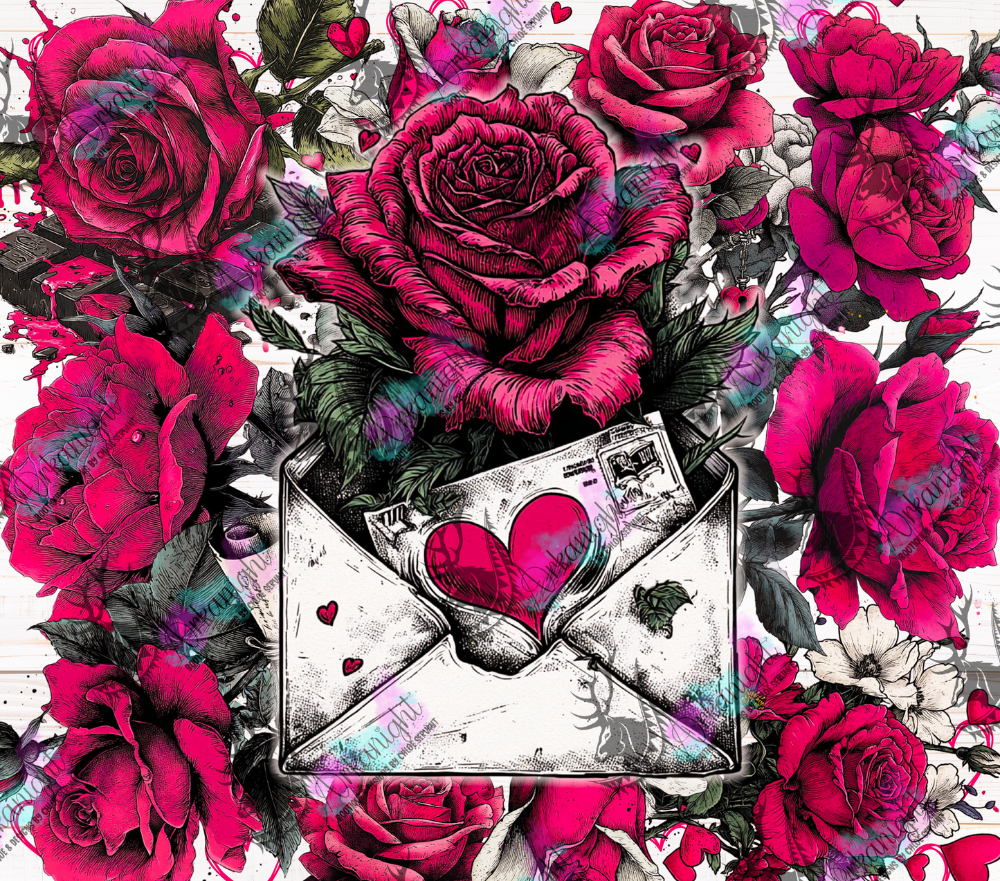 Numérique - Collection Saint-Valentin Vintage 2026 - Rose's Love letter