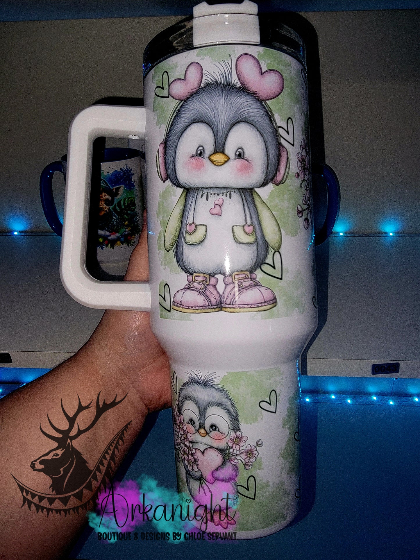 Gourde 40 oz sur commande - Saint-Valentin 2026 - Vintage Pinguin's