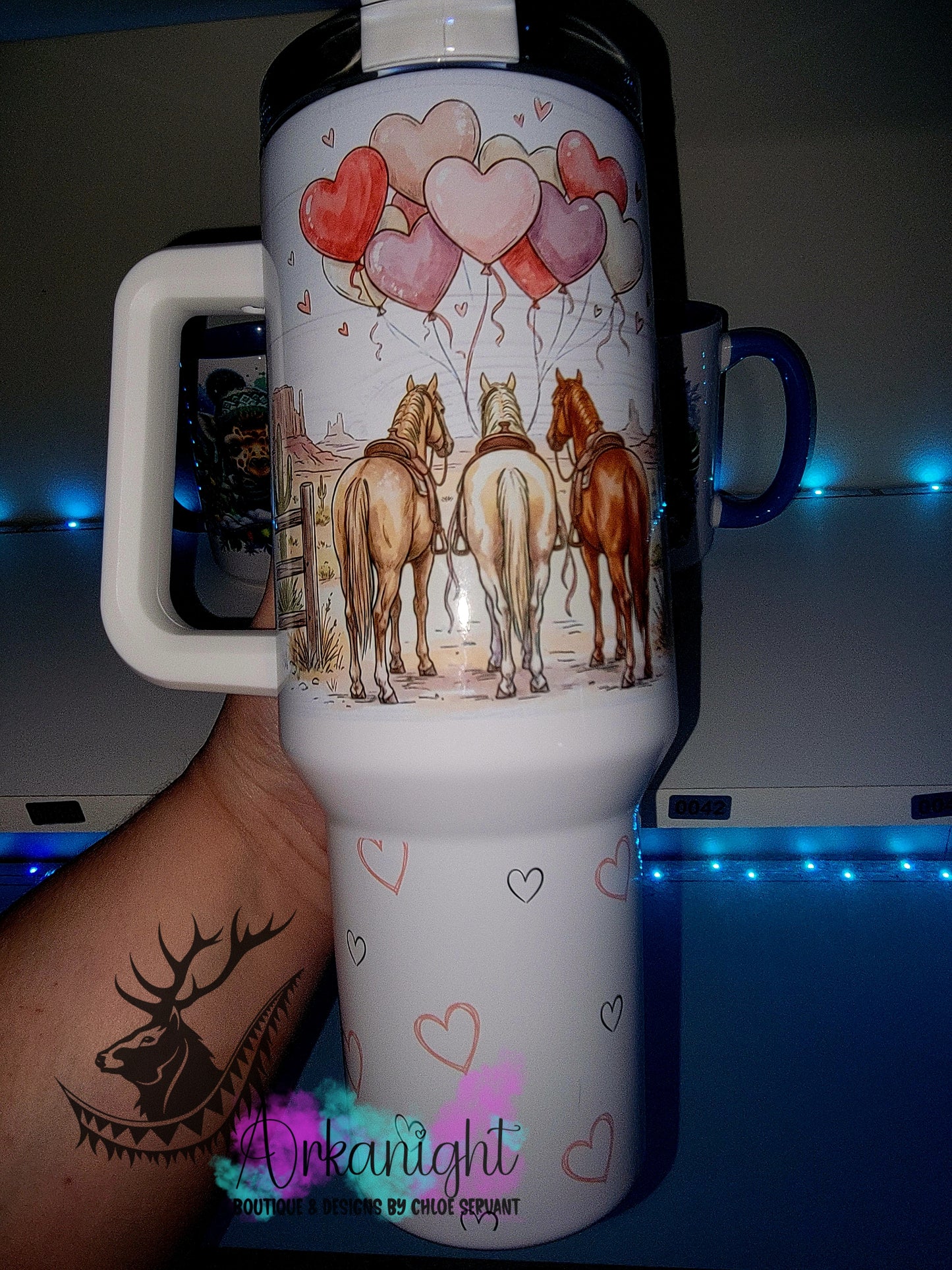 Gourde 40 oz sur commande - Saint-Valentin 2026 - Vintage Horse's Back