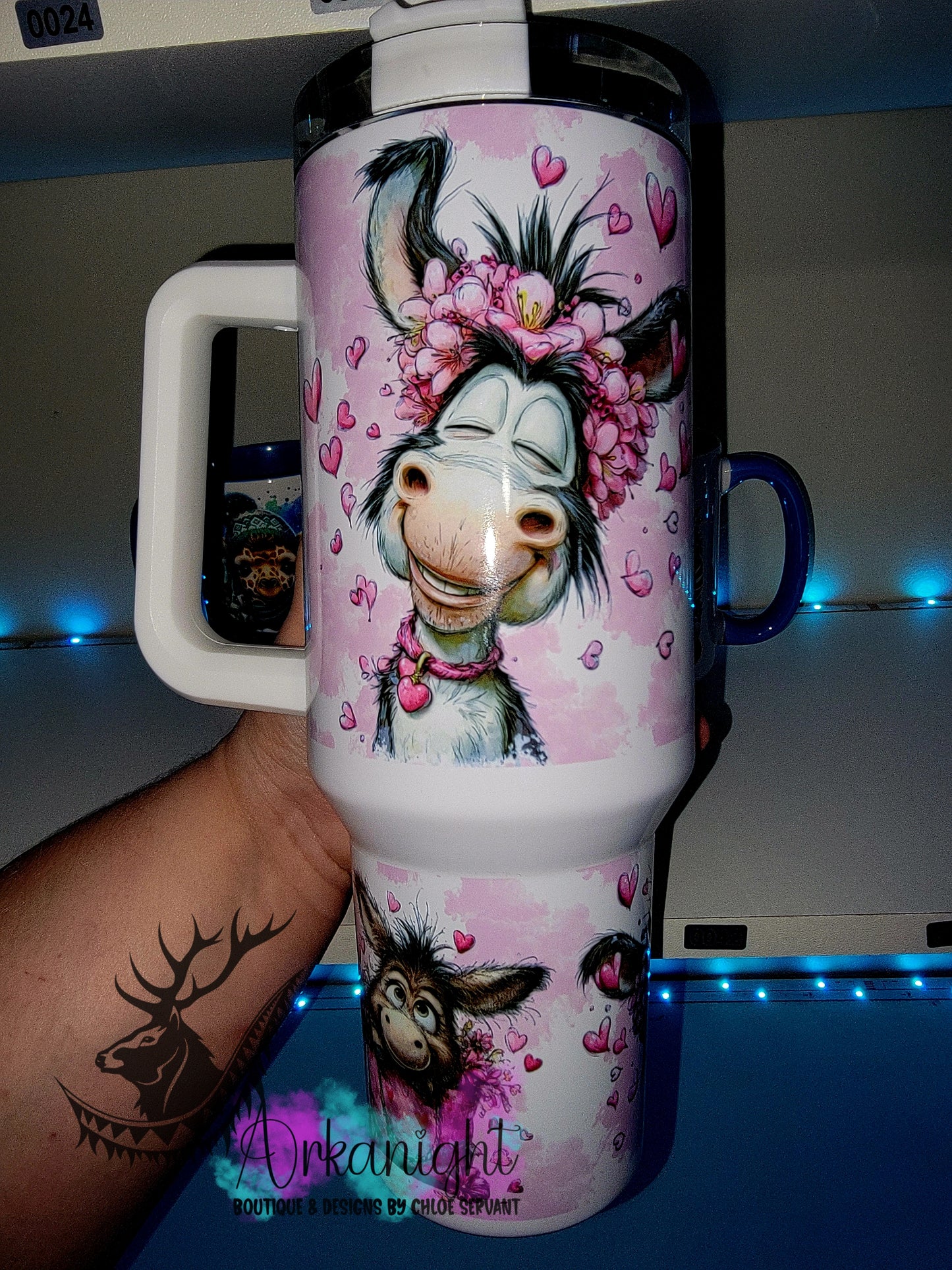 Gourde 40 oz sur commande - Saint-Valentin 2026 - Vintage Donkey's