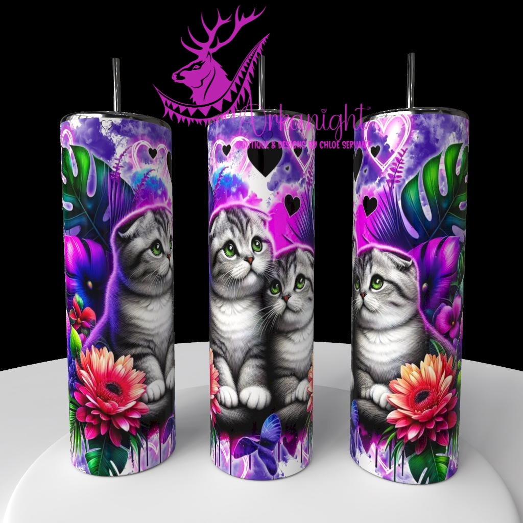 Gourde sur commande - Collection Saint-Valentin 2026 - Chats - 16