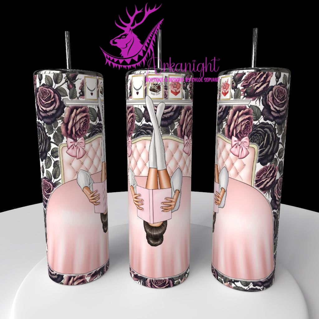 Gourde sur commande - Collection Lecture - Dark Romance 2026 - Good Girls read bad books - Brun Foncé / Noir - 9 Choix variés