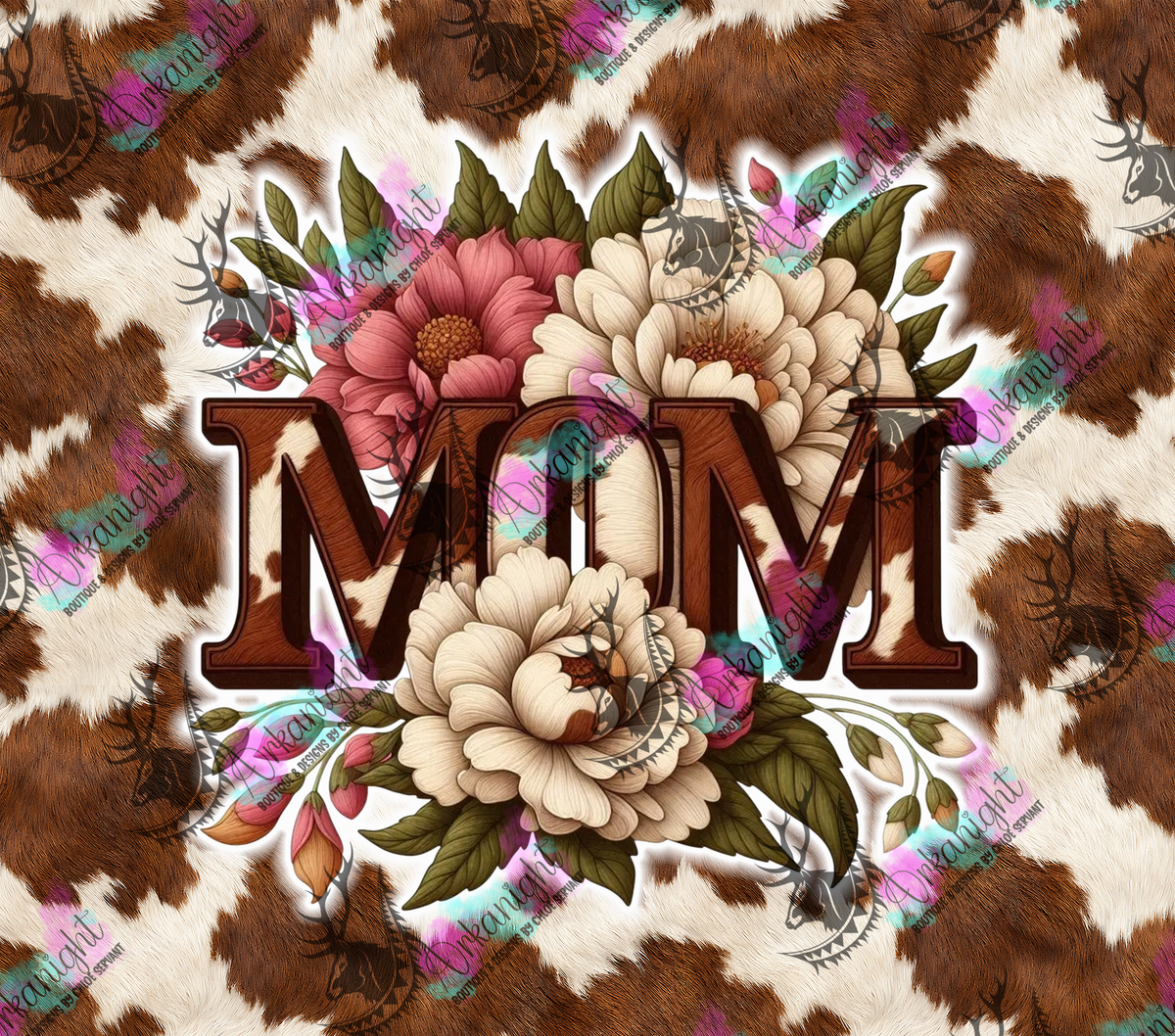 Numérique - Collection Fête des mères 2026 - Mom Western - Blanc & Rose