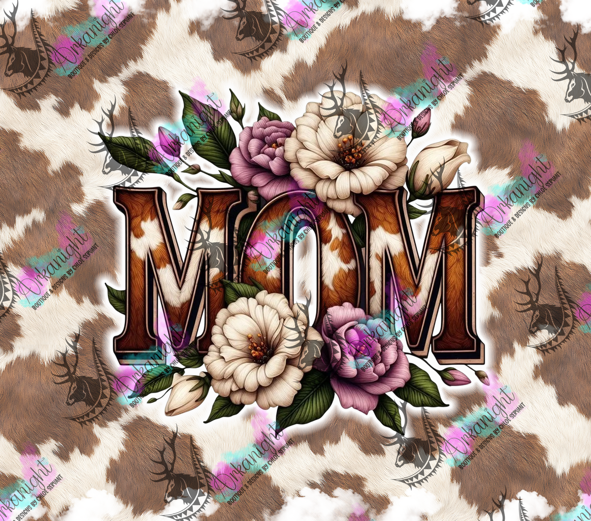 Numérique - Collection Fête des mères 2026 - Mom Western - Blanc Vieilli & Lilas