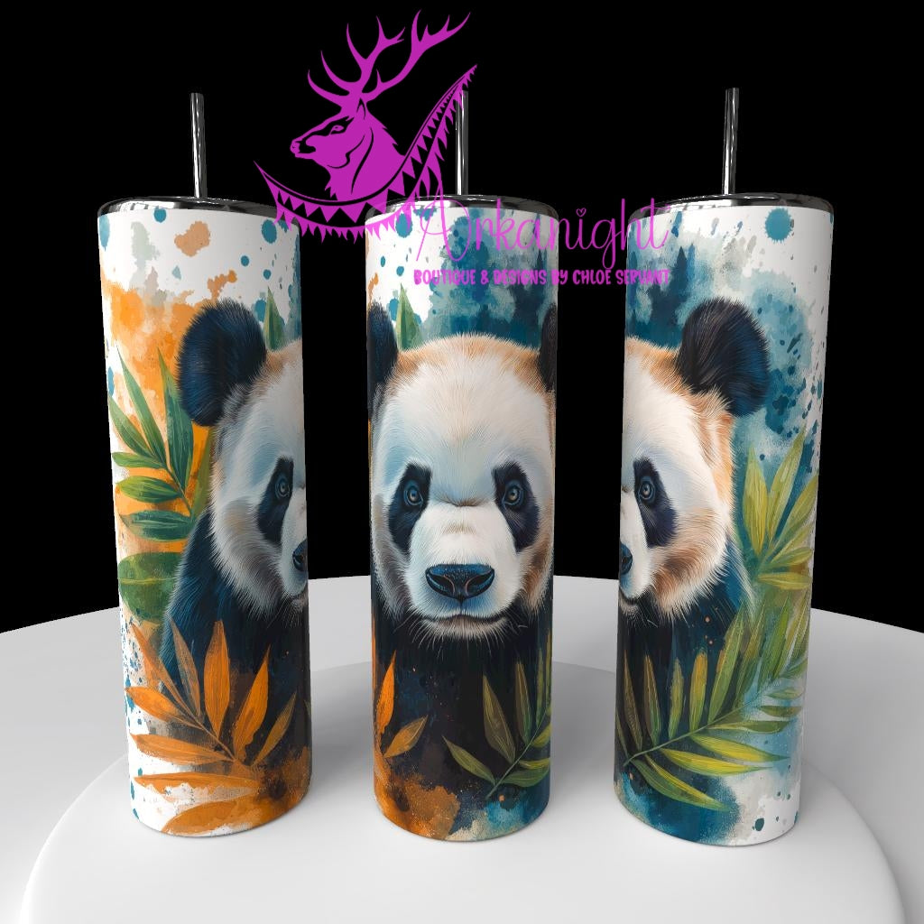 Gourde sur commande - Collection Watercolor Realism - Panda