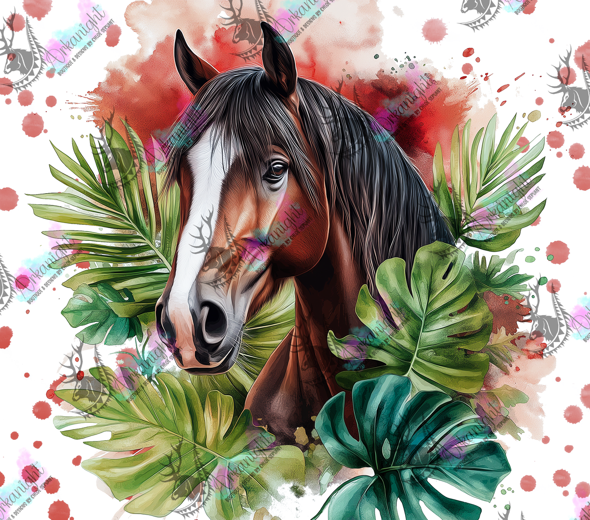 Numérique - Collection Watercolor Realism - Quarter Horse