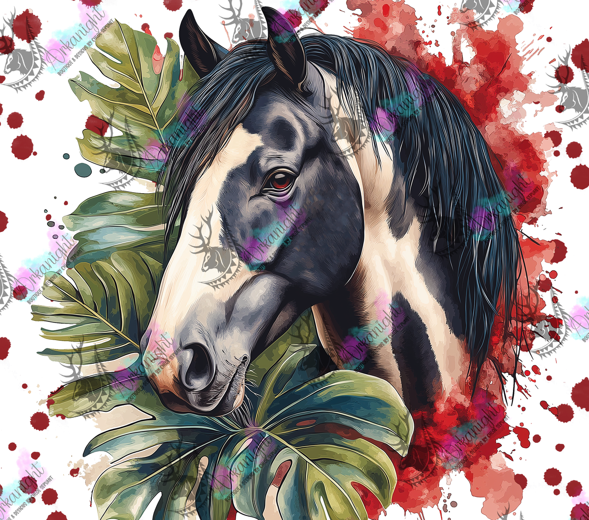 Numérique - Collection Watercolor Realism - Paint Horse