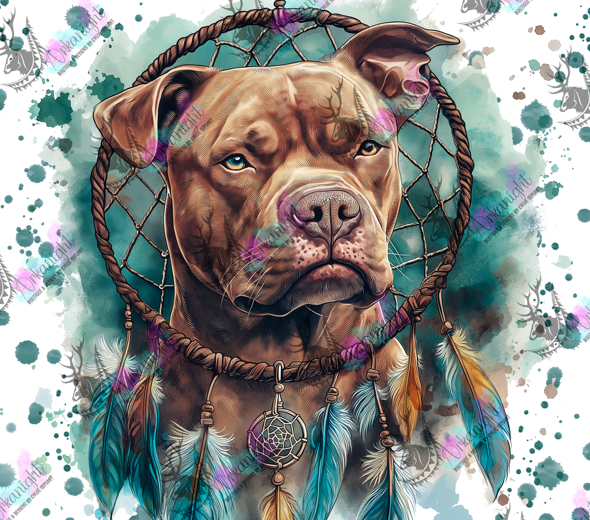 Numérique - Collection Watercolor Realism - Pitbull Chocolat