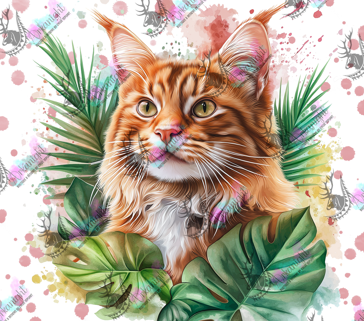 Numérique - Collection Watercolor Realism - Mainecoon Roux