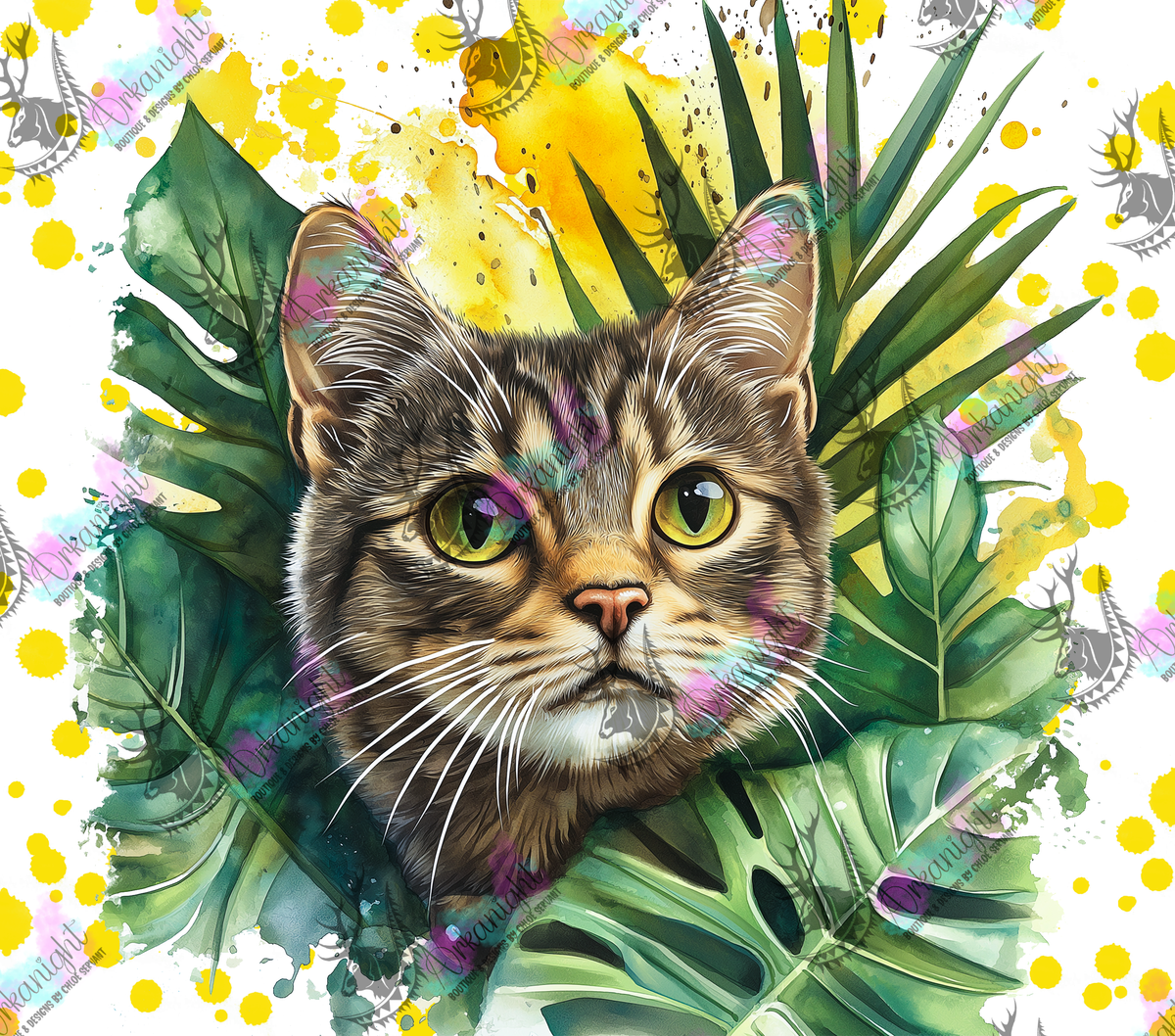 Numérique - Collection Watercolor Realism - Chat Domestique Tigré