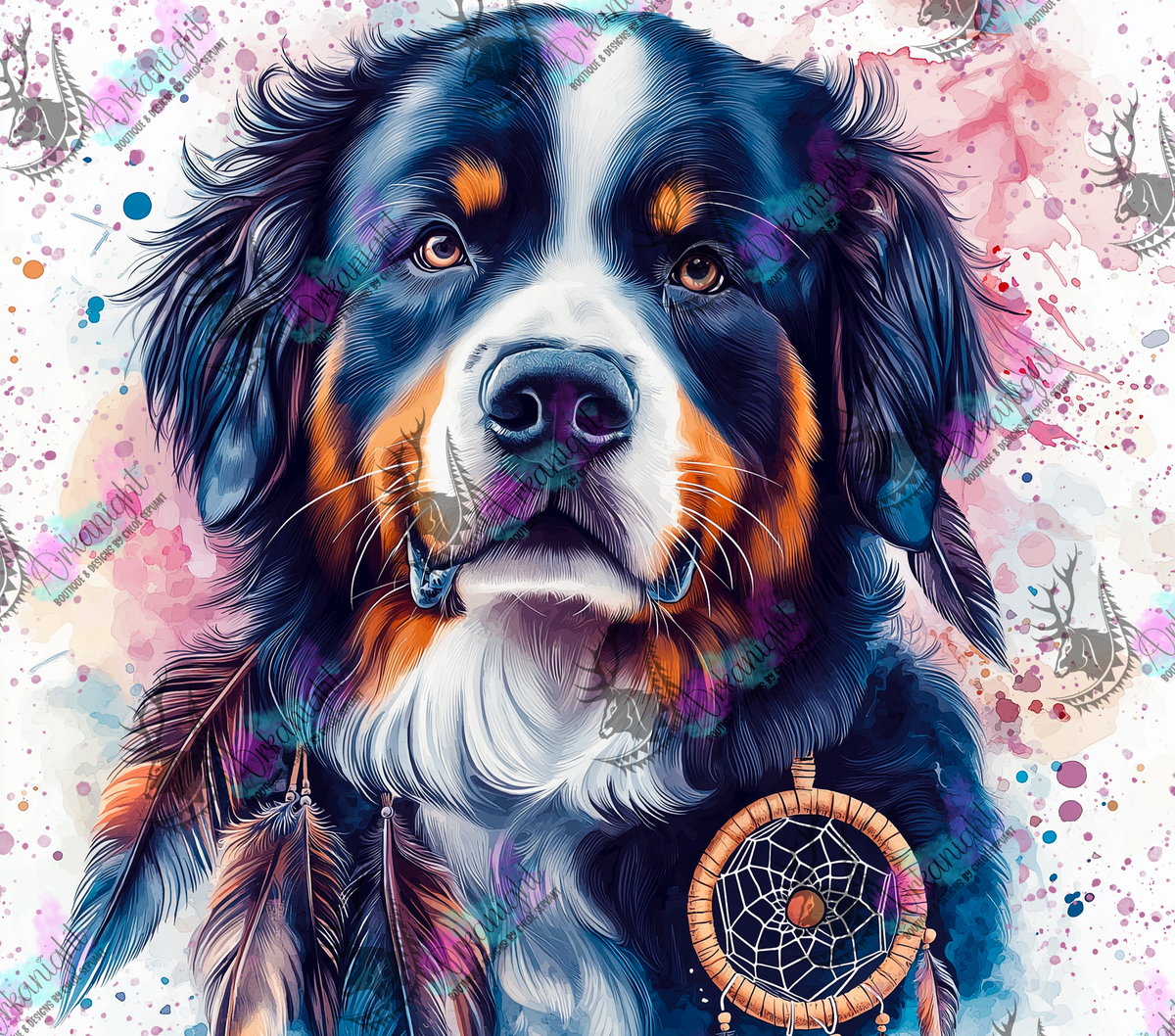 Numérique - Collection Watercolor Realism - Bouvier Bernois