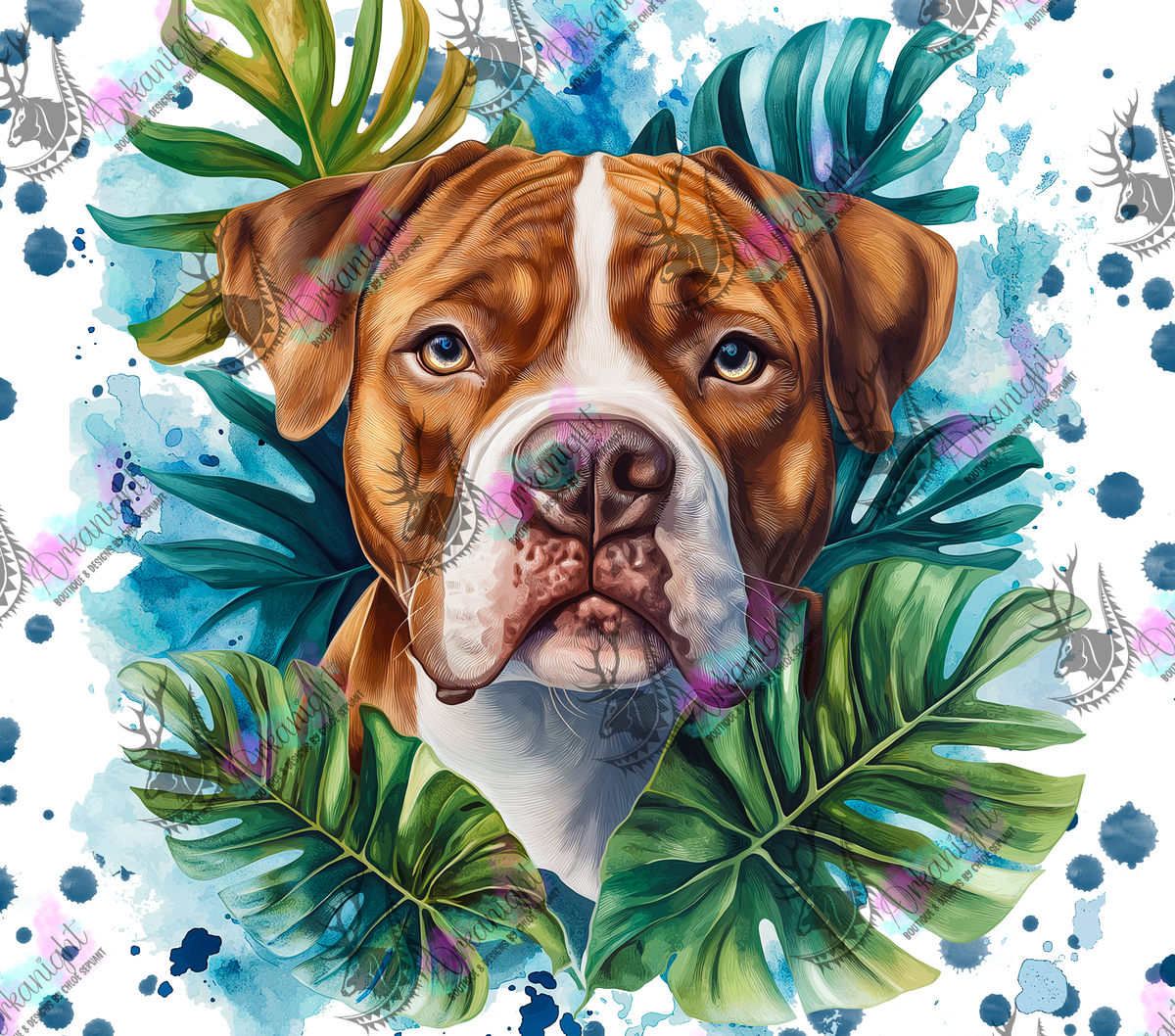 Numérique - Collection Watercolor Realism - Pittbull
