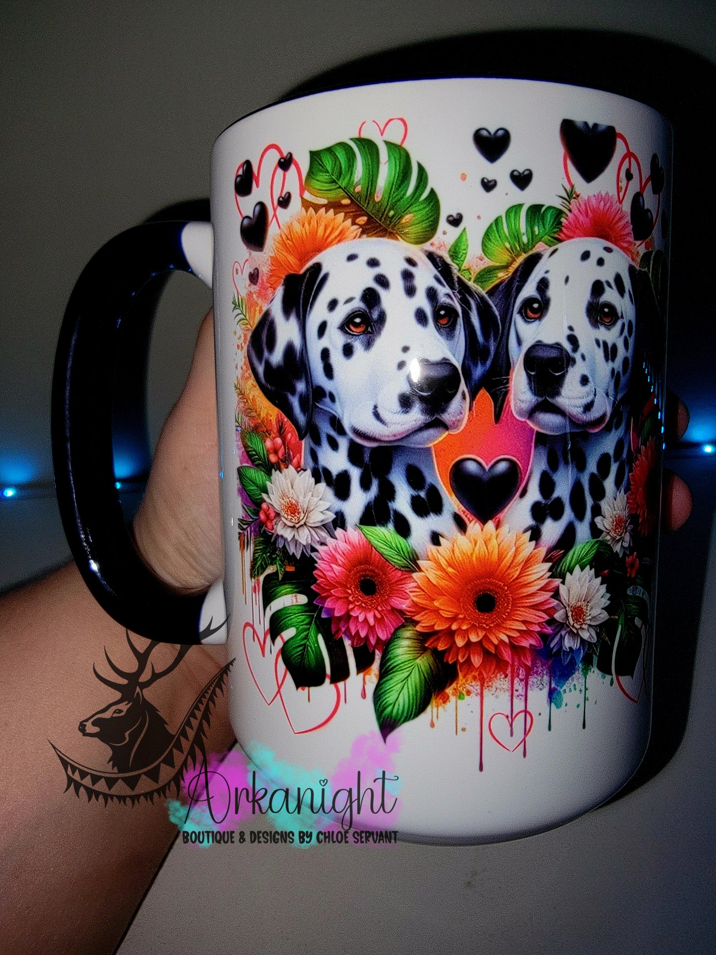 Tasse en céramique sur commande - Collection Saint-Valentin 2026 - Couple de Dalmatiens