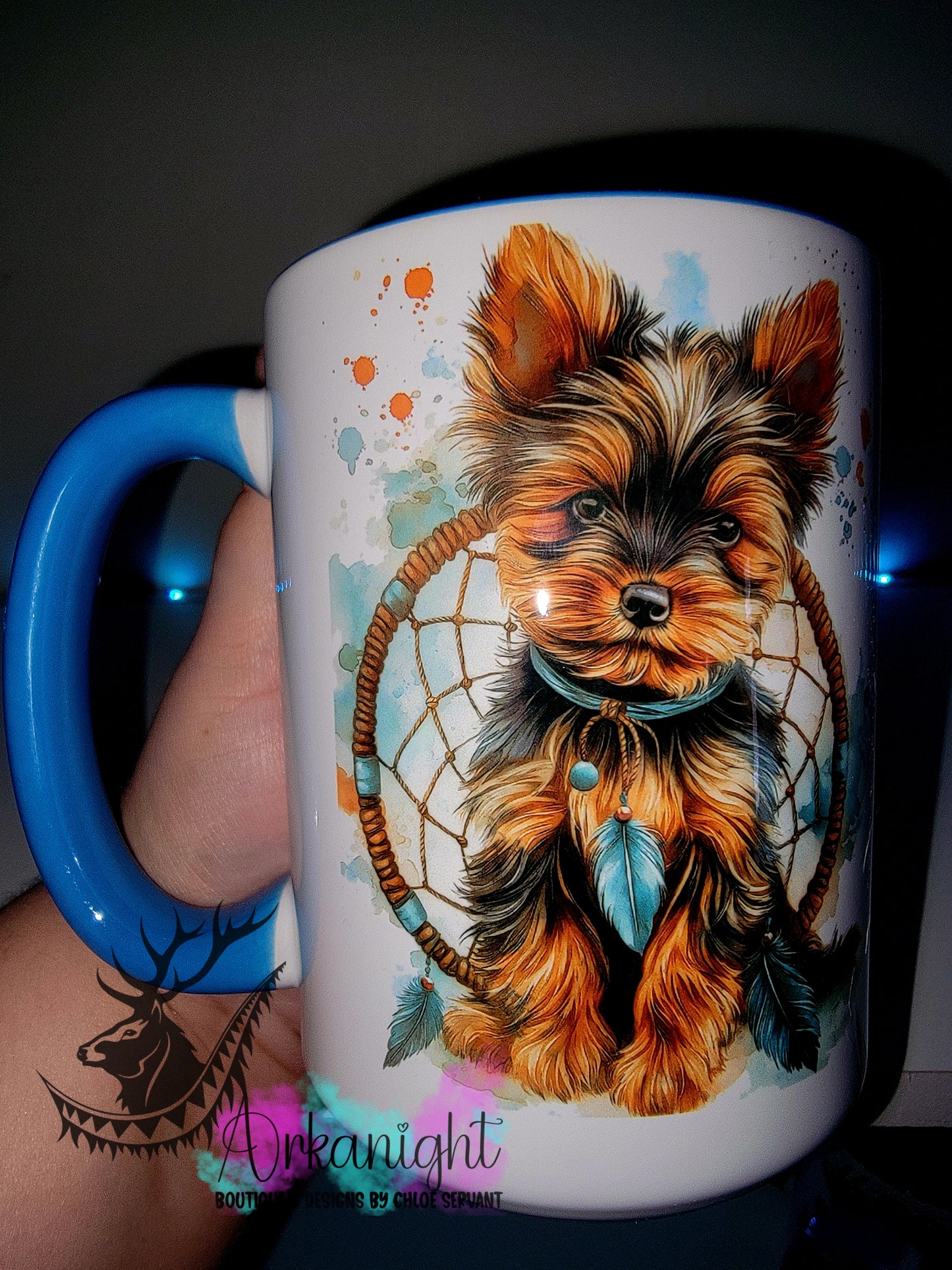 Tasse en céramique sur commande - Collection Watercolor Realism - Yorkshire