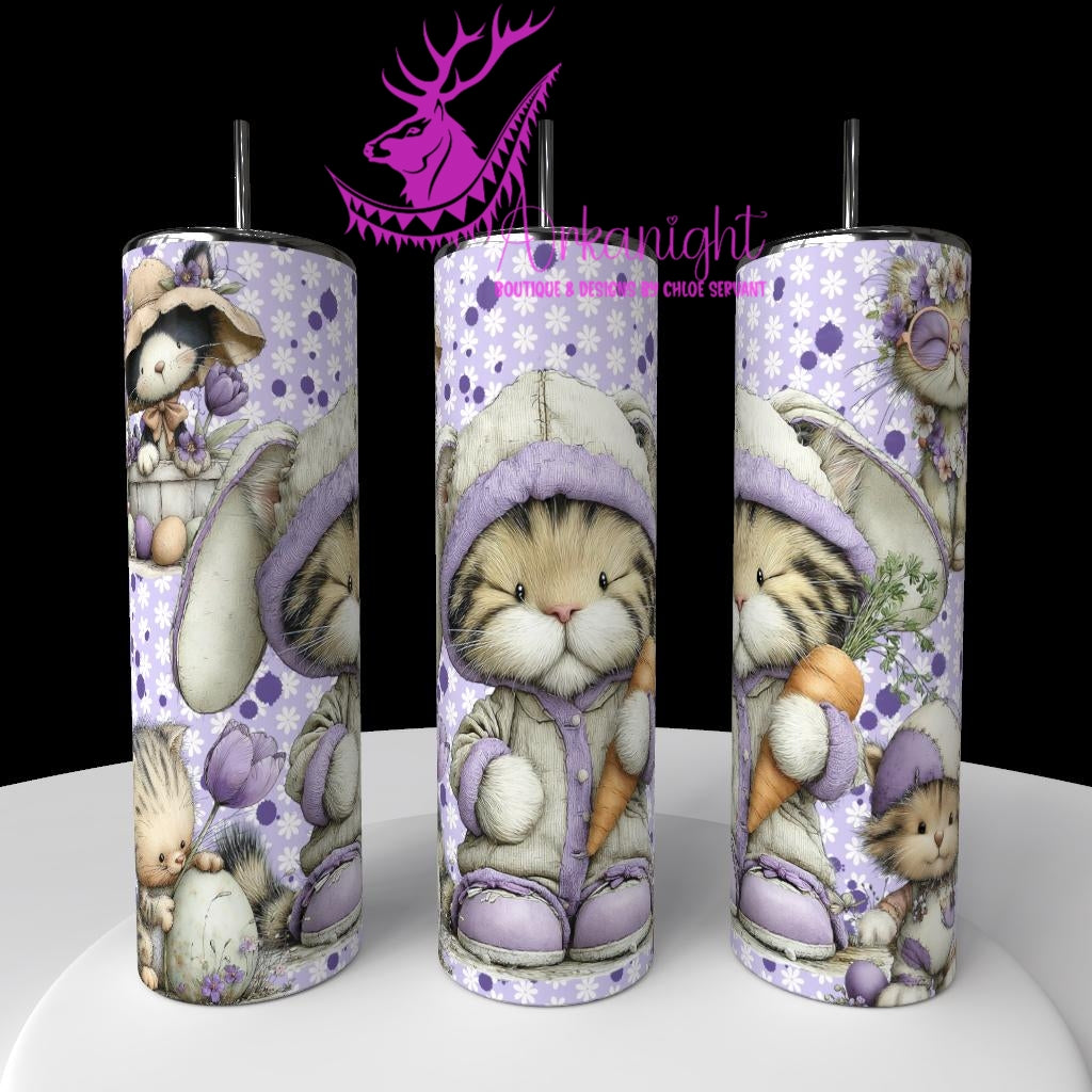 Gourde sur commande - Collection Pâques 2026 - Vintage - Cute Cat