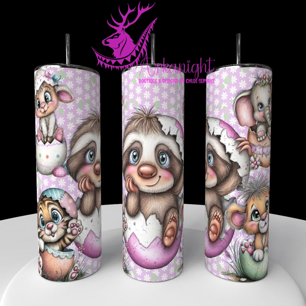 Gourde sur commande - Collection Pâques 2026 - Vintage - Cute Animals in Eggs