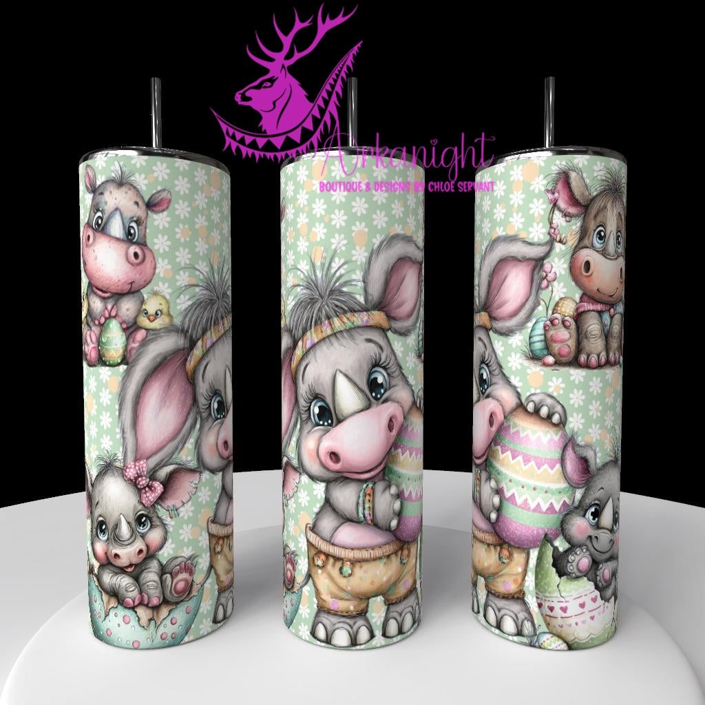 Gourde sur commande - Collection Pâques 2026 - Vintage - Cute Rhino