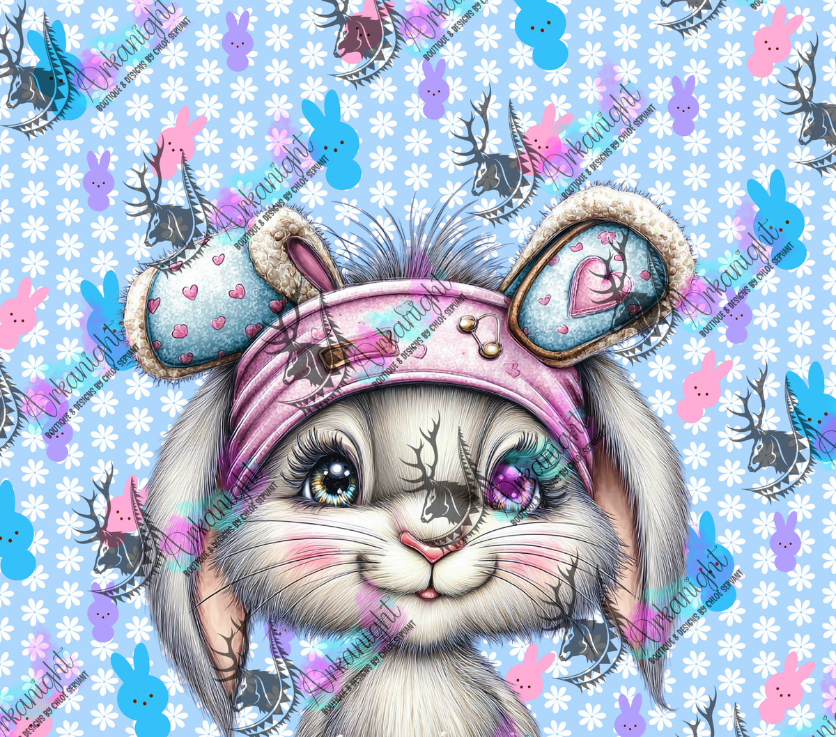 Numérique - Collection Pâques 2026 - Vintage - Cute Blue Bunny