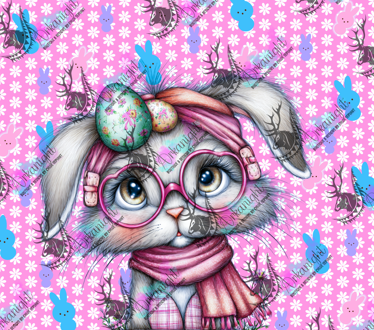 Numérique - Collection Pâques 2026 - Vintage - Beautiful Pink Bunny