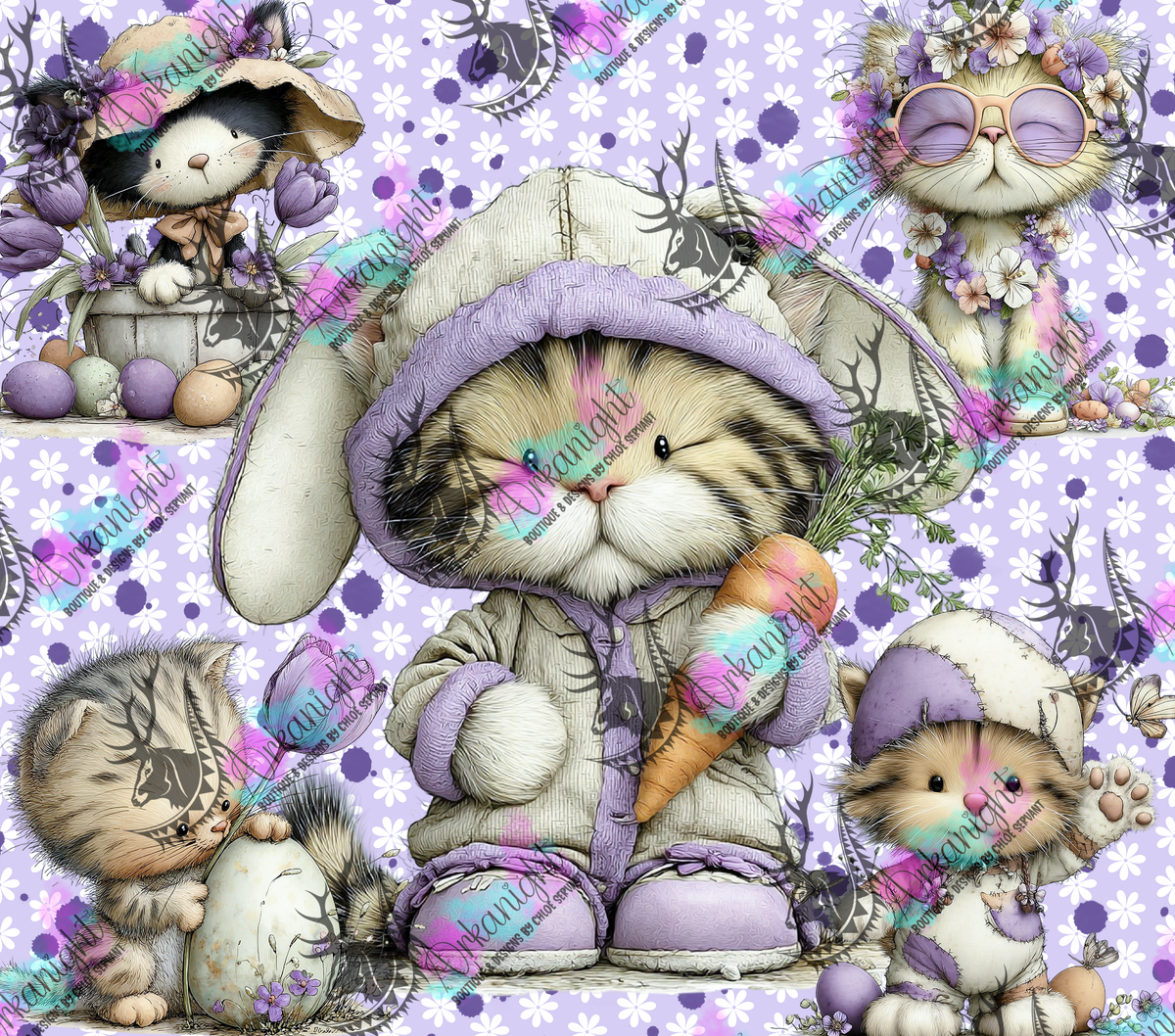 Numérique - Collection Pâques 2026 - Vintage - Cute Cat