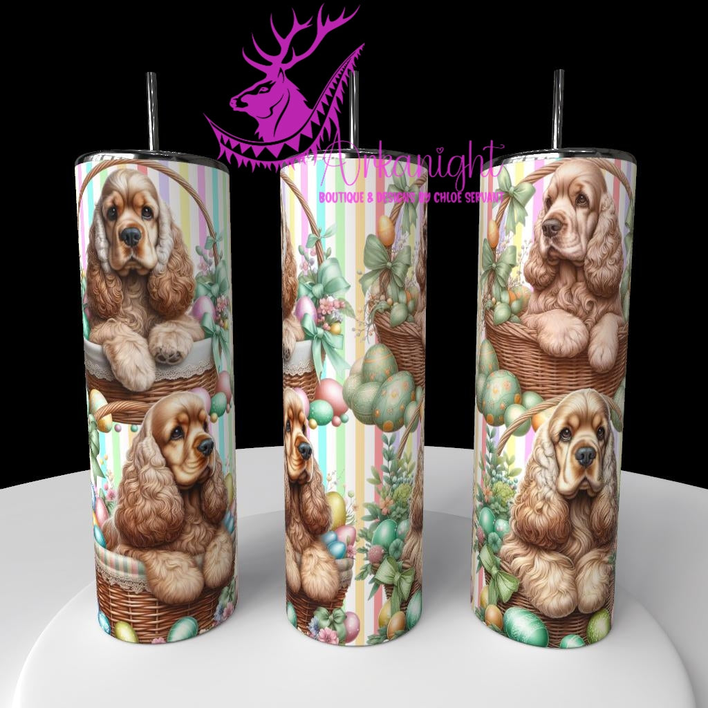 Gourde sur commande - Collection Pâques 2026 - Chiens - English Cocker