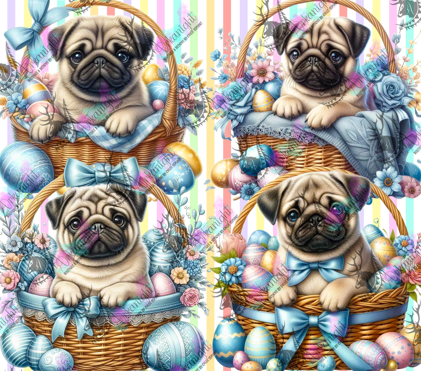 Numérique - Collection Pâques 2026 - Chiens - Pug