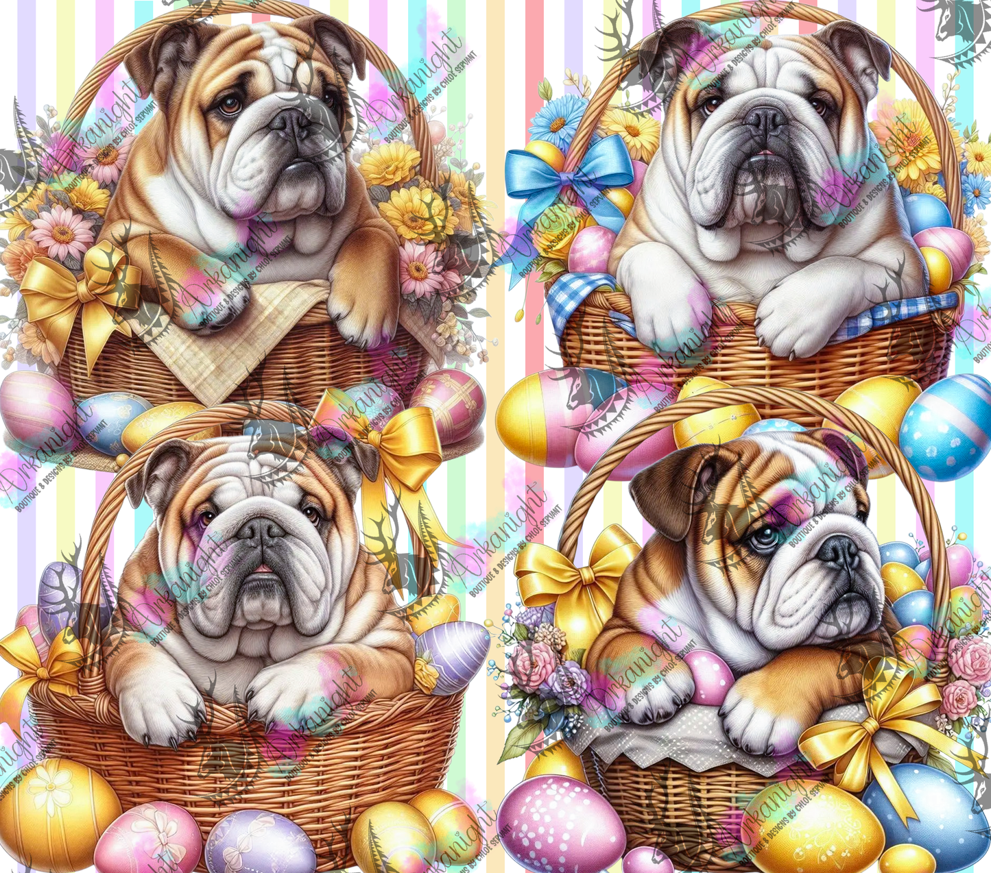 Numérique - Collection Pâques 2026 - Chiens - English Bulldog