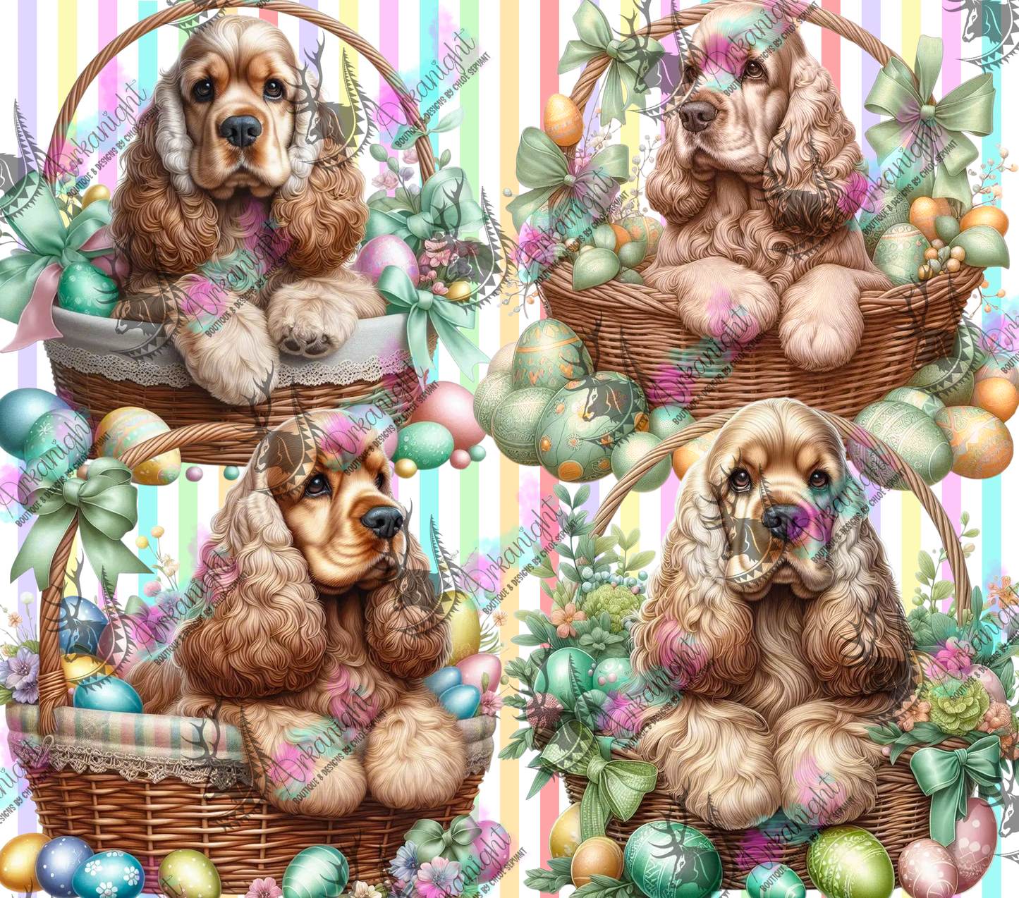 Numérique - Collection Pâques 2026 - Chiens - English Cocker