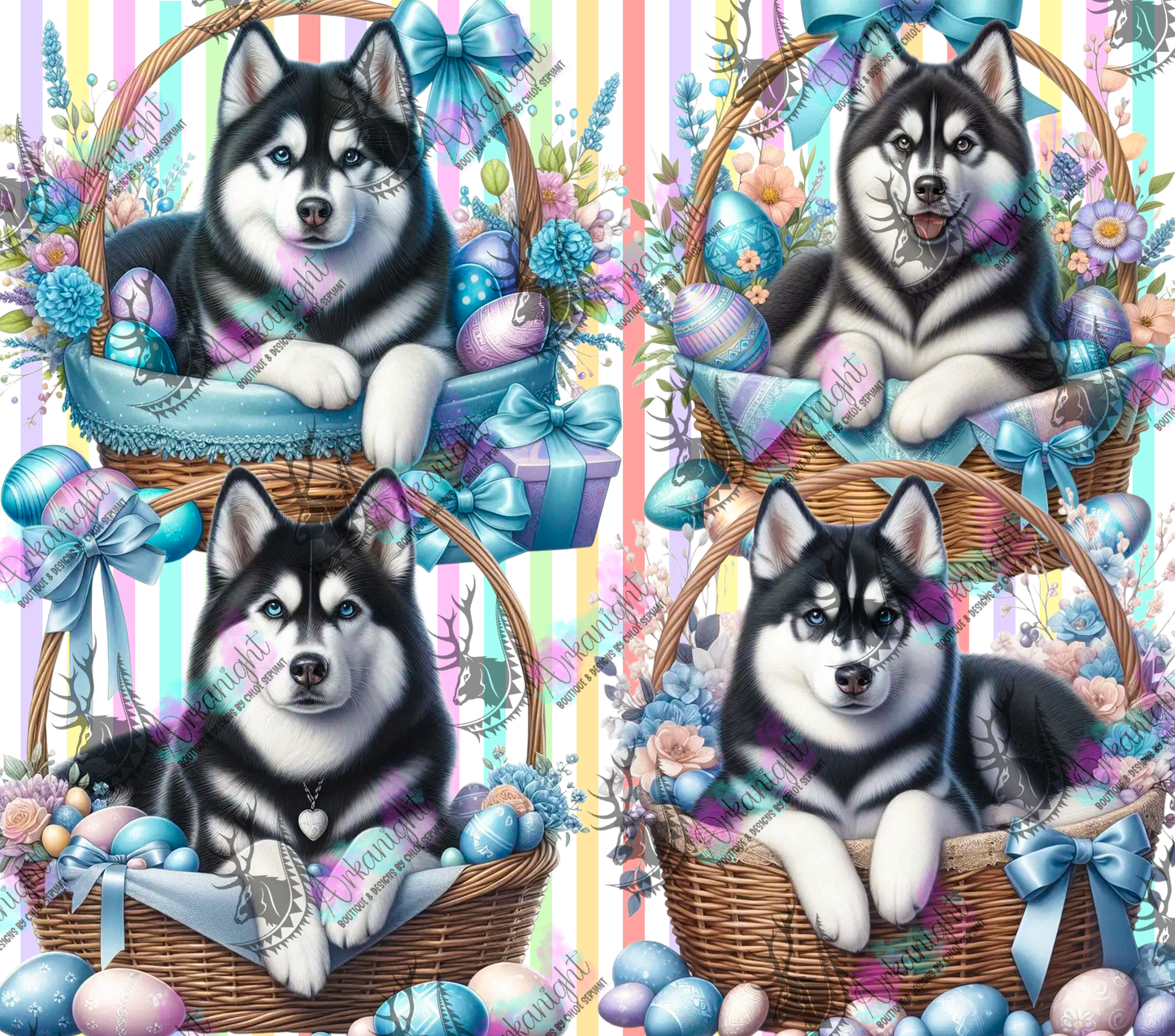 Numérique - Collection Pâques 2026 - Chiens - Husky