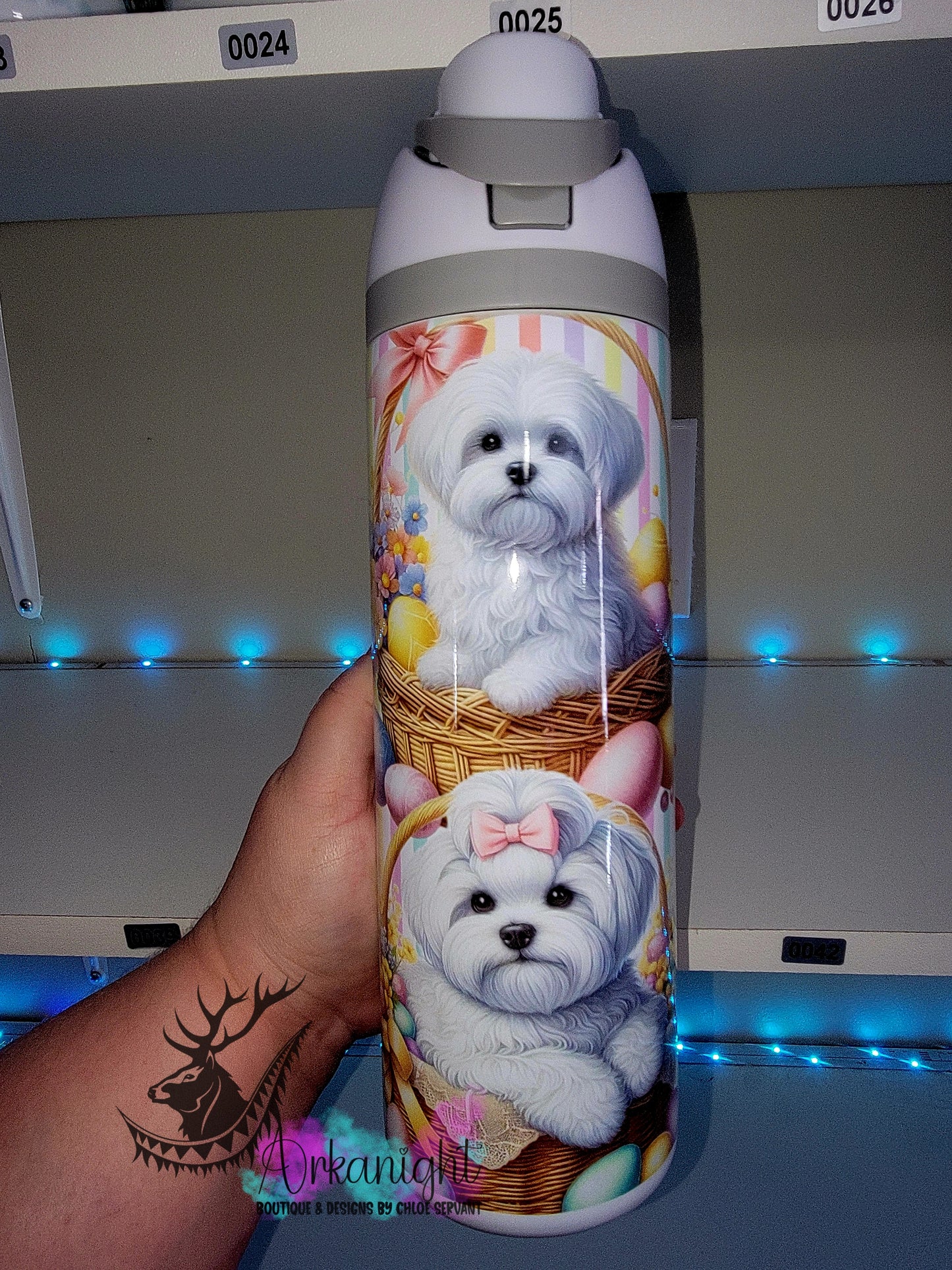 Owala DUPE 24 oz sur commande - Collection Pâques - Bichon