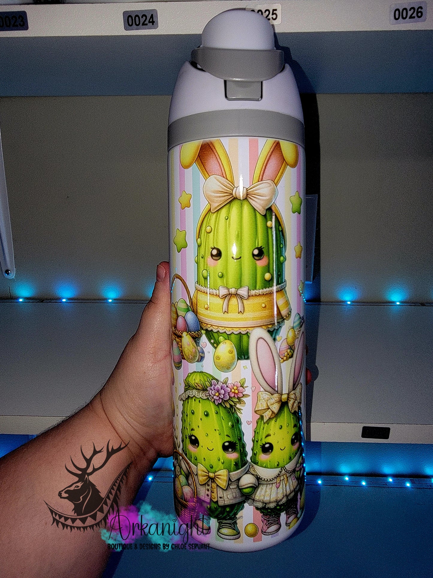 Owala DUPE 24 oz sur commande - Collection Pâques - Cornichons - Teinte de jaune
