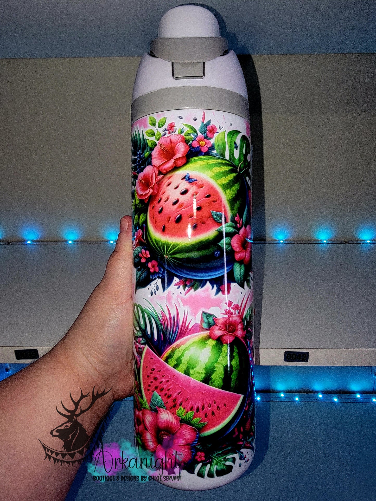 Owala DUPE 24 oz sur commande - Collection Fruits - Melon D'eau