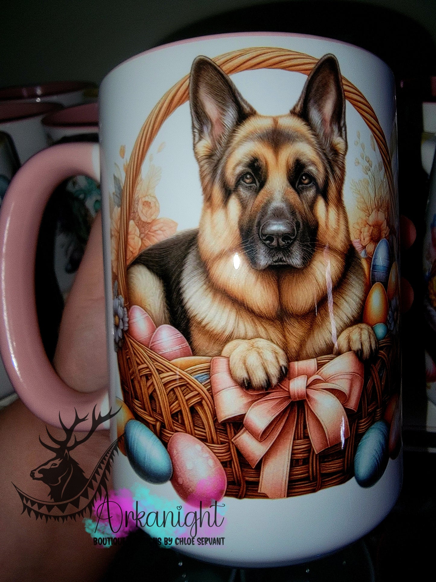 Tasse en céramique sur commande - Collection Pâques 2026 - Berger Allemand