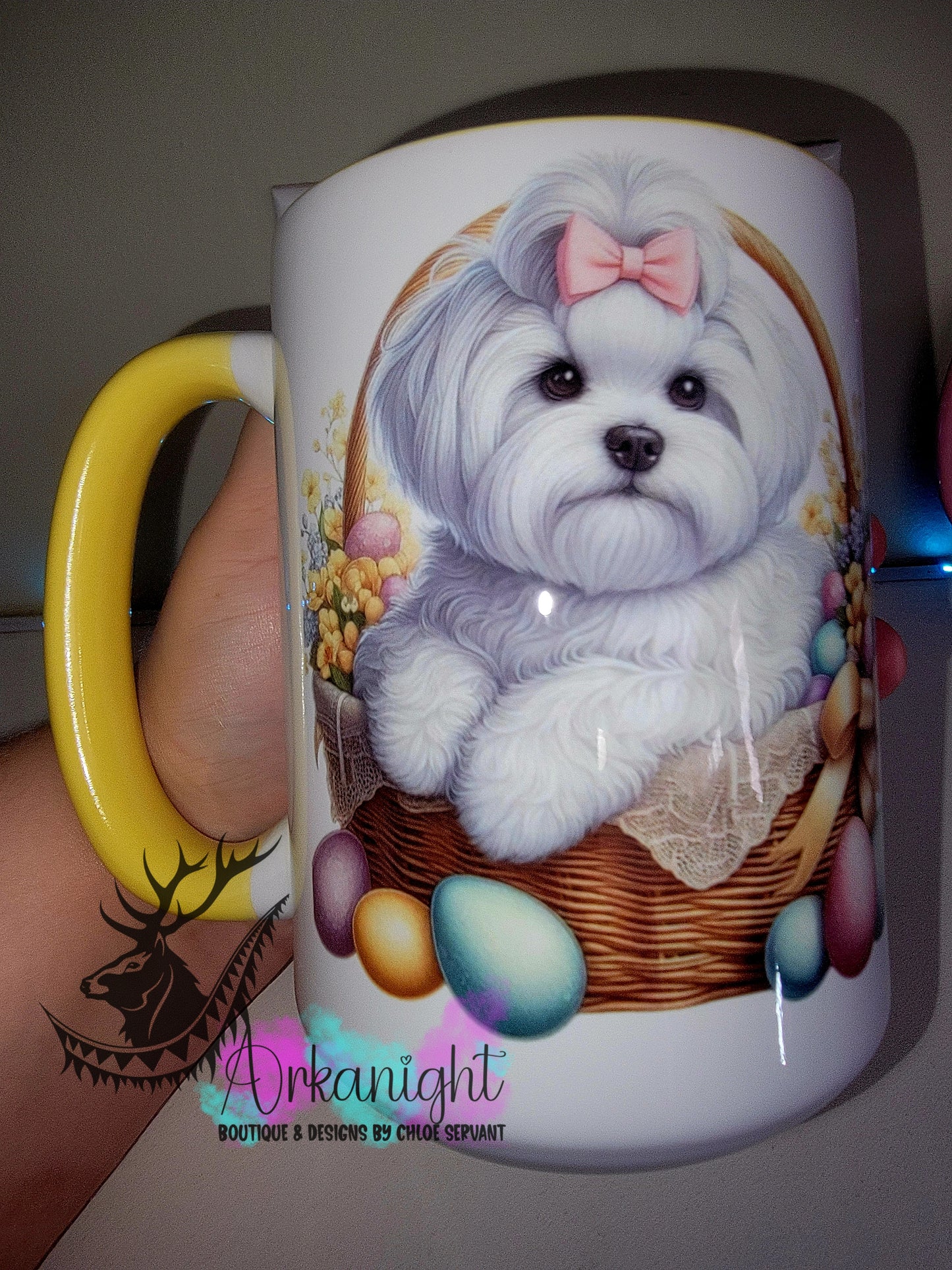 Tasse en céramique sur commande - Collection Pâques 2026 - Bichon