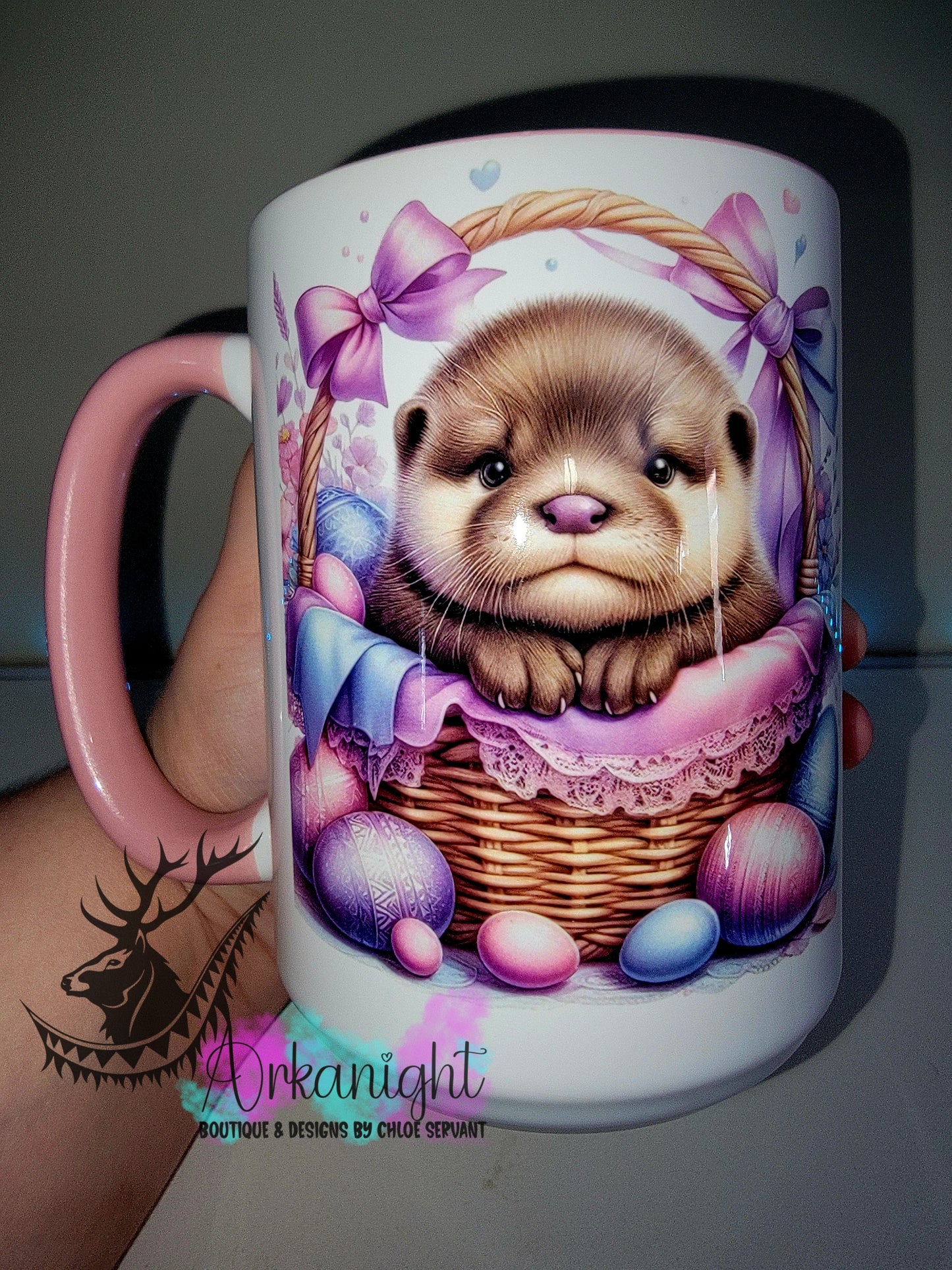 Tasse en céramique sur commande - Collection Pâques 2026 - Loutre