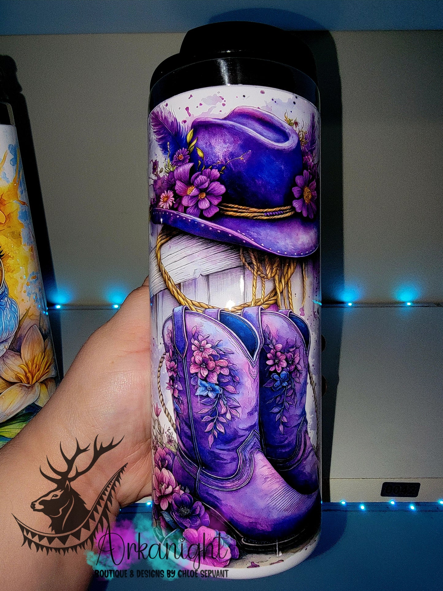 Gourde sur commande - Couvercle à café - 14 oz - Collection Été 2026 - Cowgirl Mauve