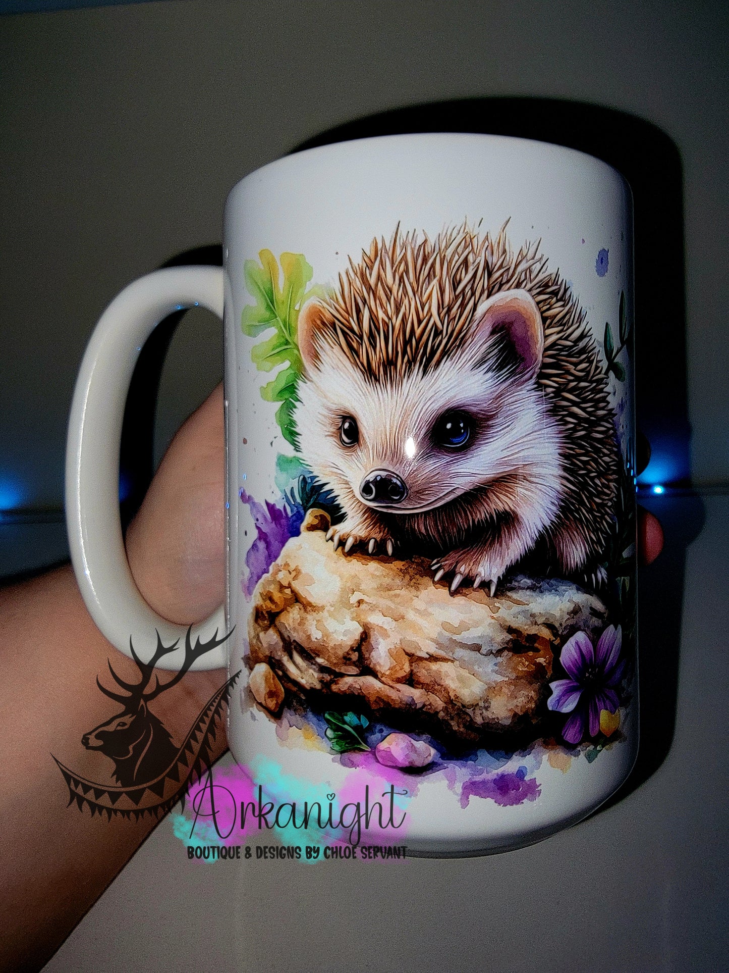 Tasse en céramique sur commande - Collection Realism - Hérisson