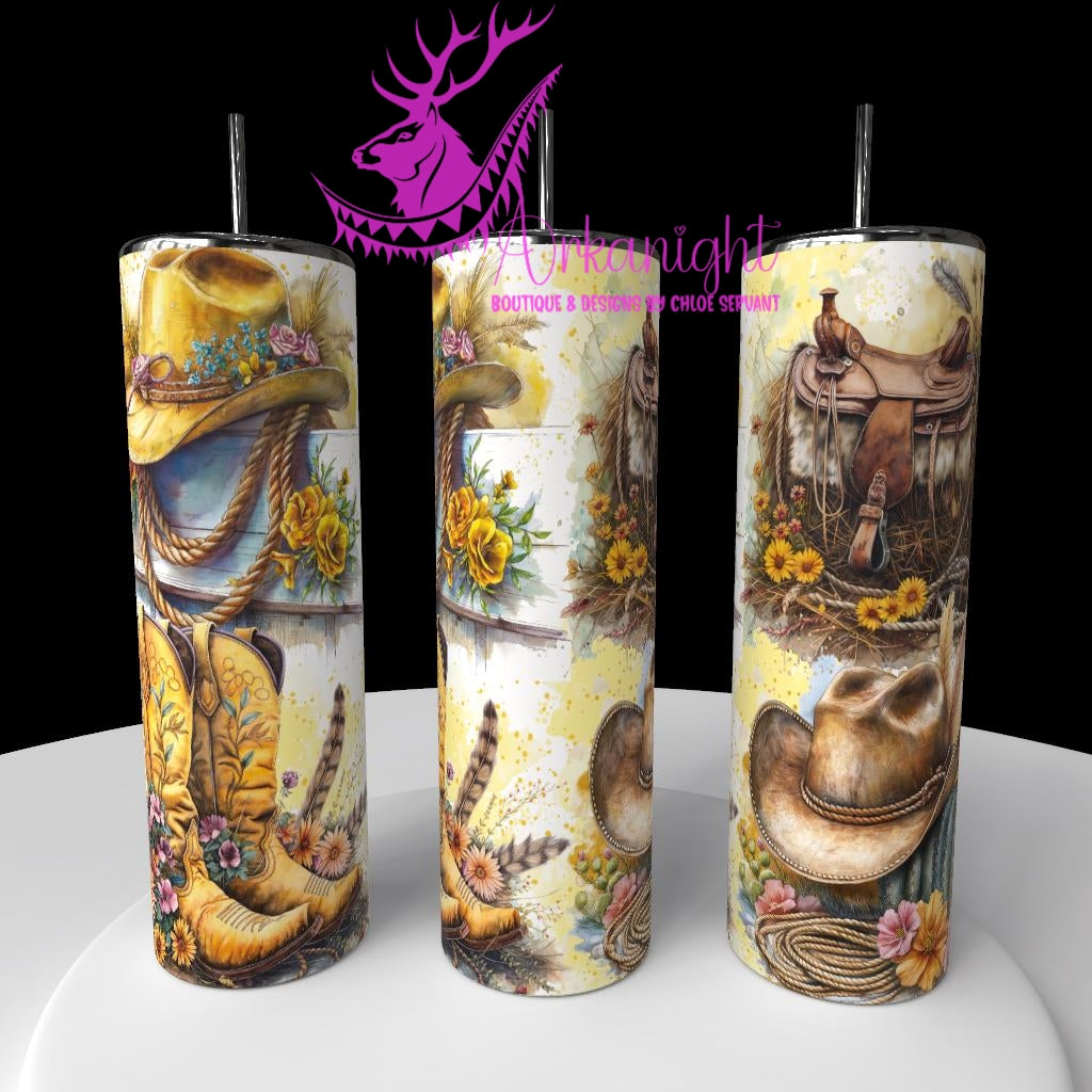 Gourde sur commande - Collection Western 2026 - Cowgirl Jaune