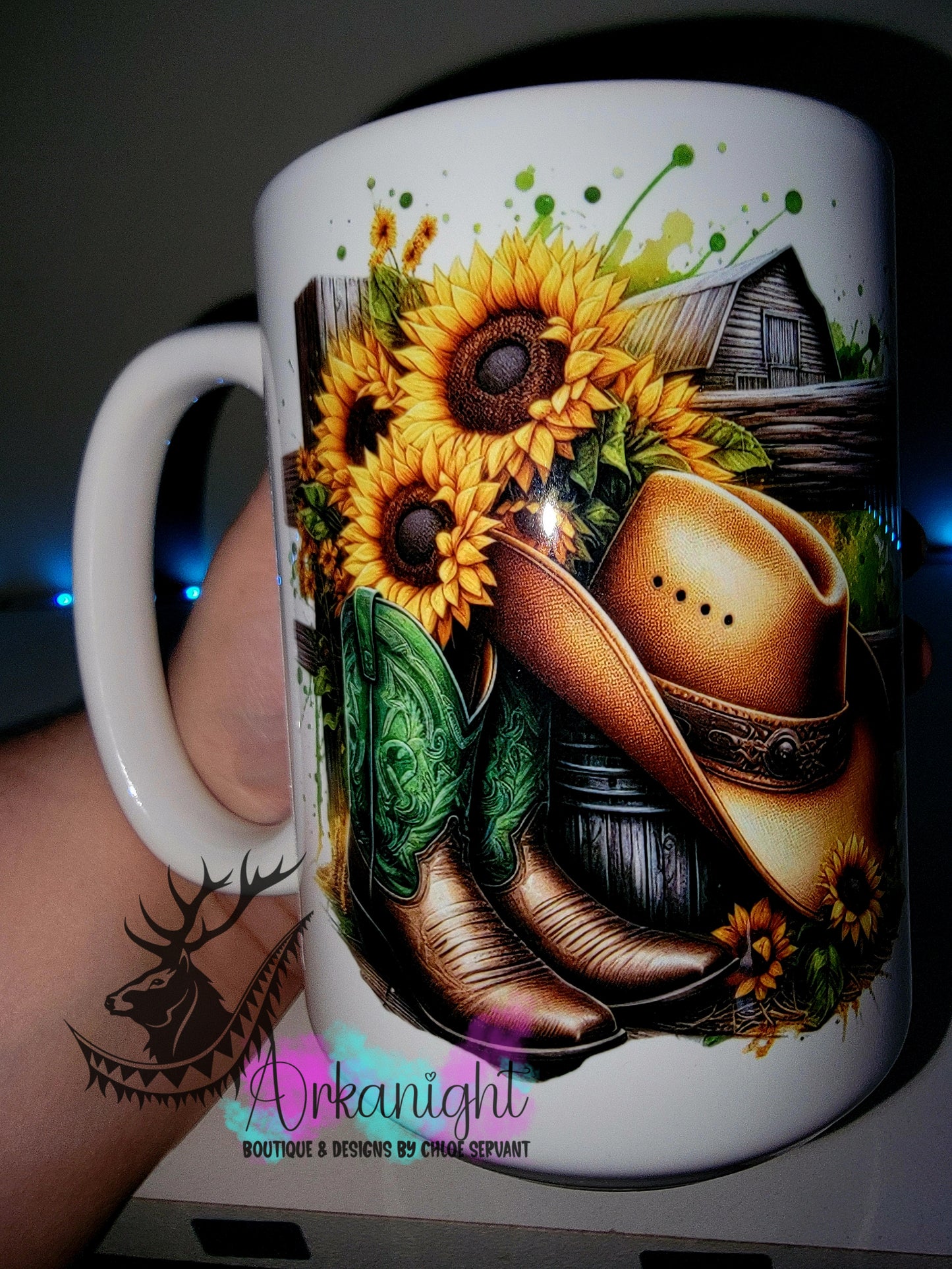 Tasse en céramique sur commande - Collection Western 2026 - The Ranch - Teinte Vert