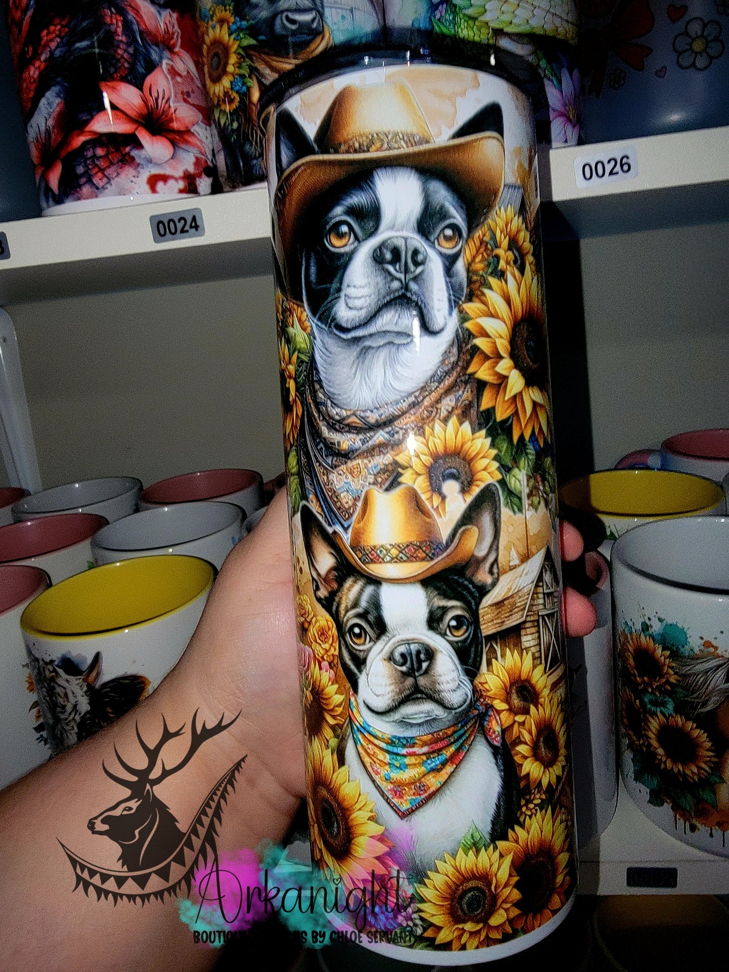 Gourde sur commande - Collection Western 2026 - Boston Terrier