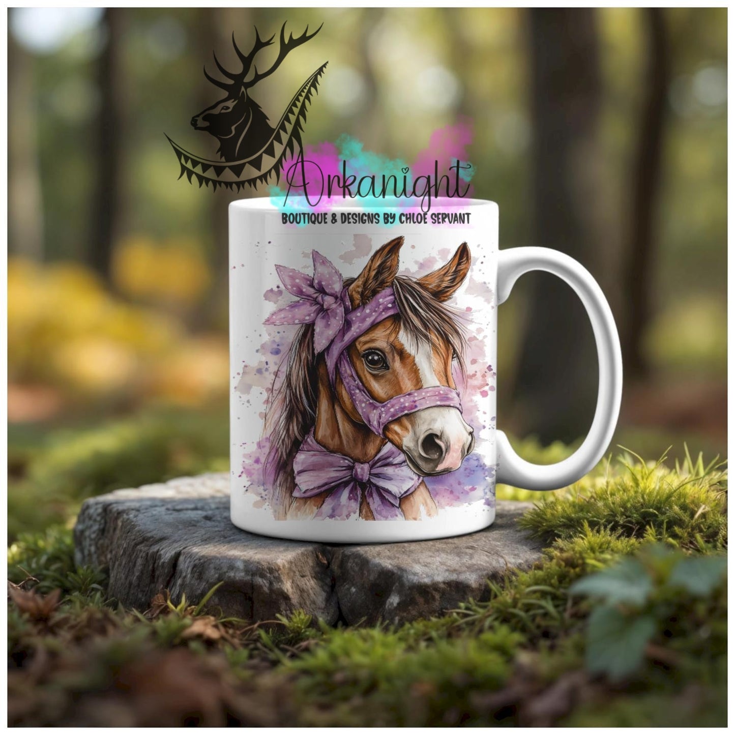 Numérique - Tasse en céramique - Western 2026 - Pouliche Quarter Horse - Teinte de Lilas