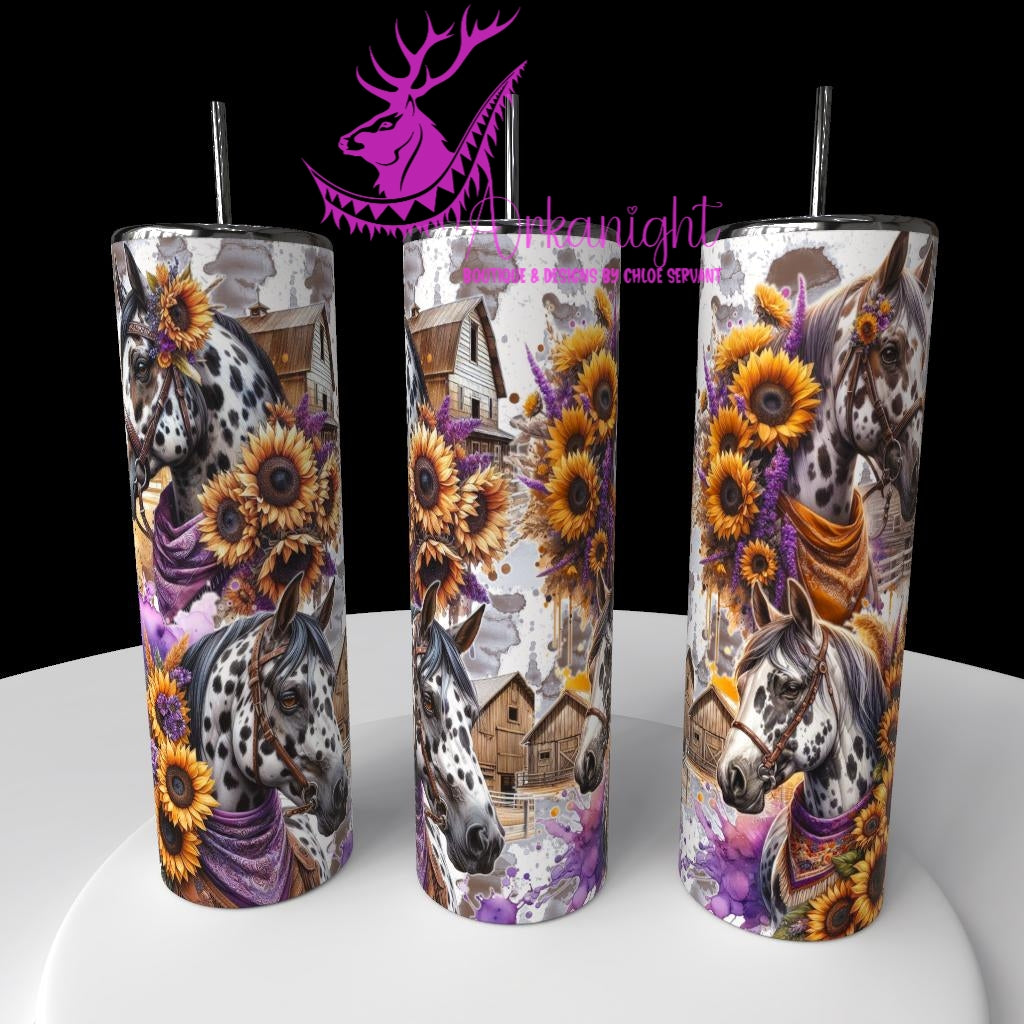 Gourde sur commande - Collection Western 2026 - Cheval Appaloosa