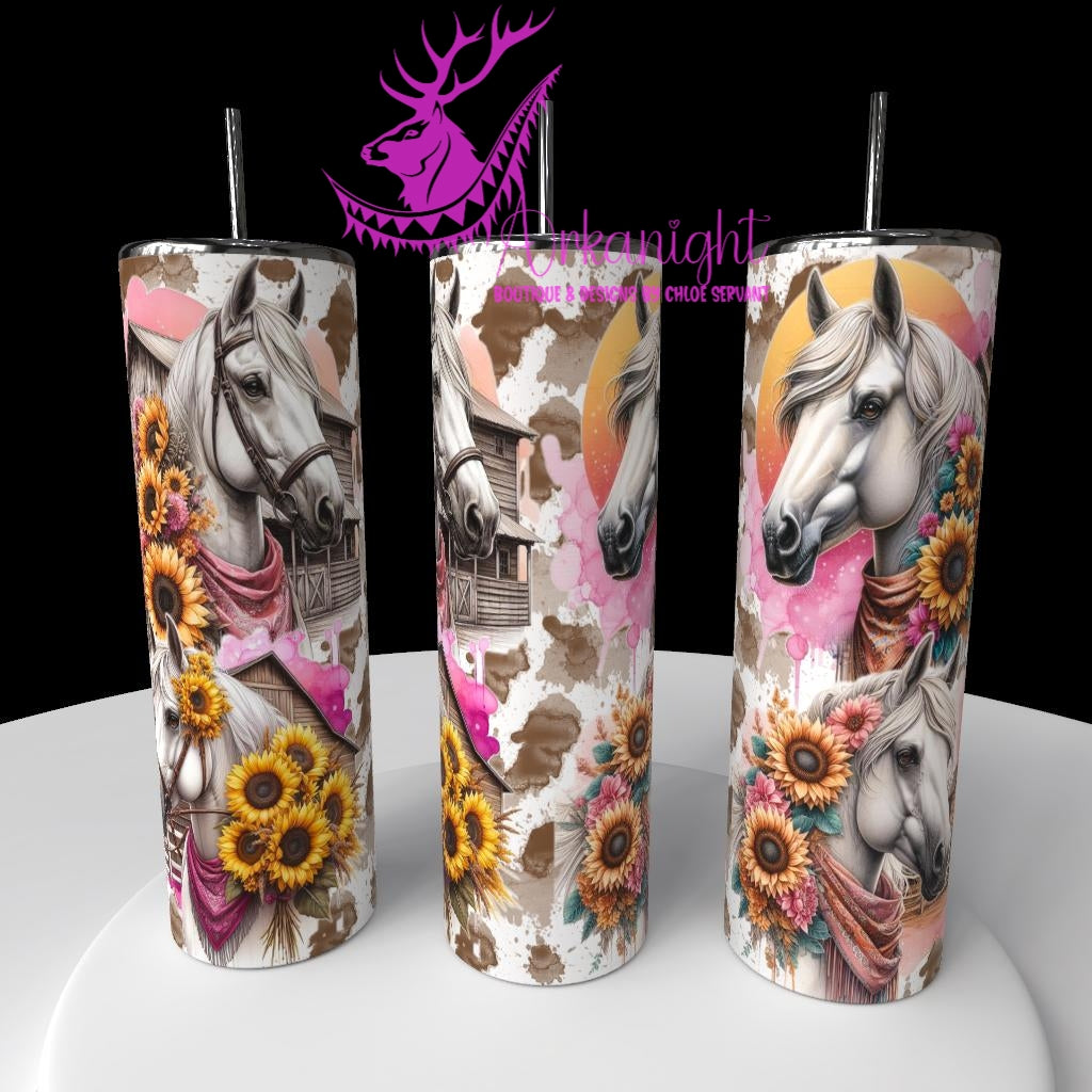 Gourde sur commande - Collection Western 2026 - Cheval Blanc