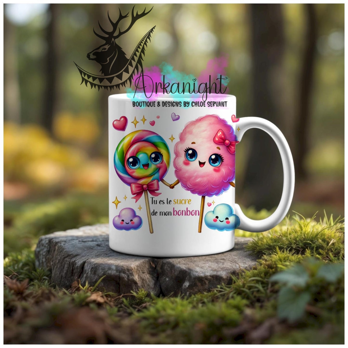 Numérique - Tasse en céramique - Collection Couples d'aliments comiques - Sucre de mon Bonbon
