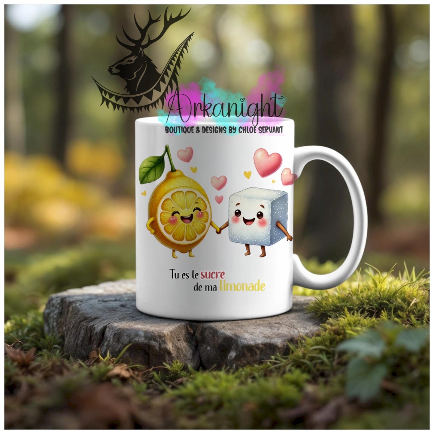 Numérique - Tasse en céramique - Collection Couples d'aliments comiques - Sucre de ma Limonade