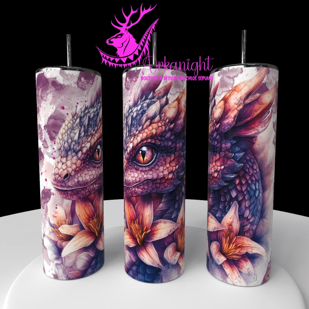 Gourde sur commande - Collection Fantaisie 2026 - Dragon - Bourgogne