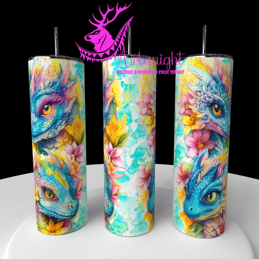 Gourde sur commande - Collection Fantaisie 2026 - Dragon - Pastel Multi