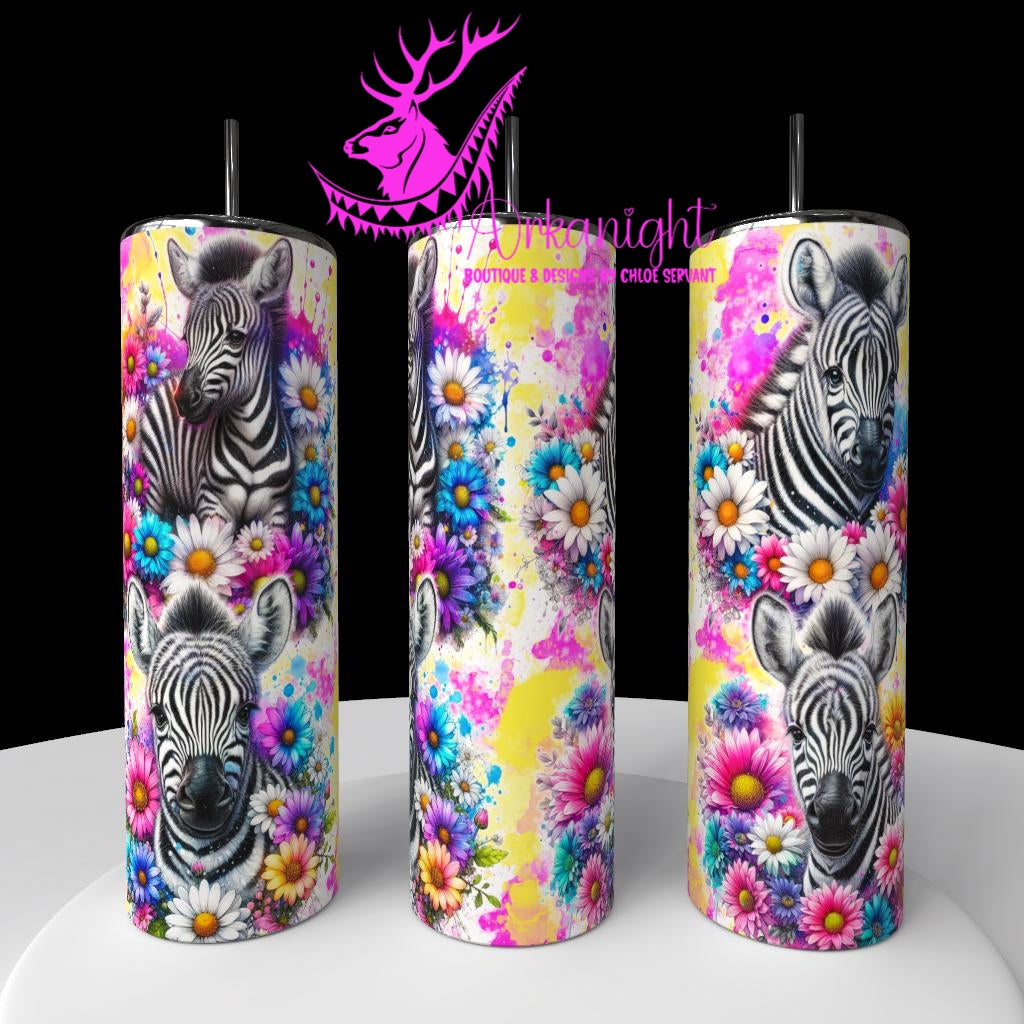 Gourde sur commande - Collection Vivid Colors & Flowers - Animaux - Bébé Zèbre