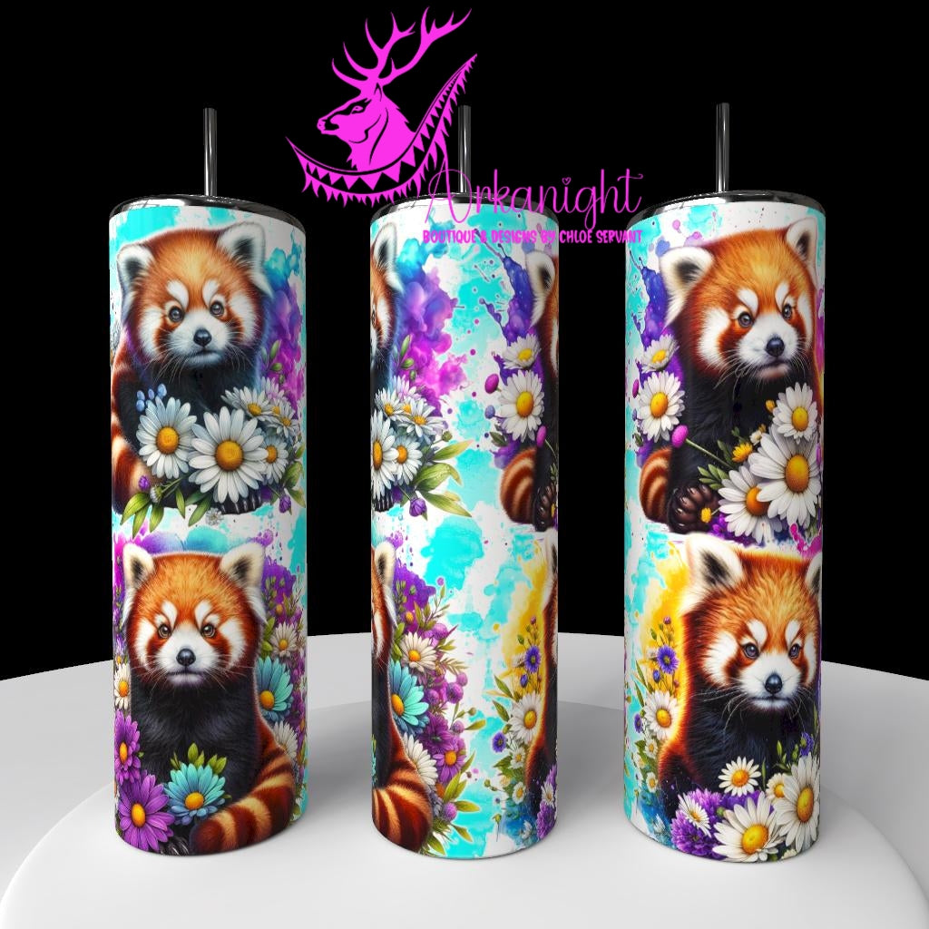 Gourde sur commande - Collection Vivid Colors & Flowers - Animaux - Panda Roux